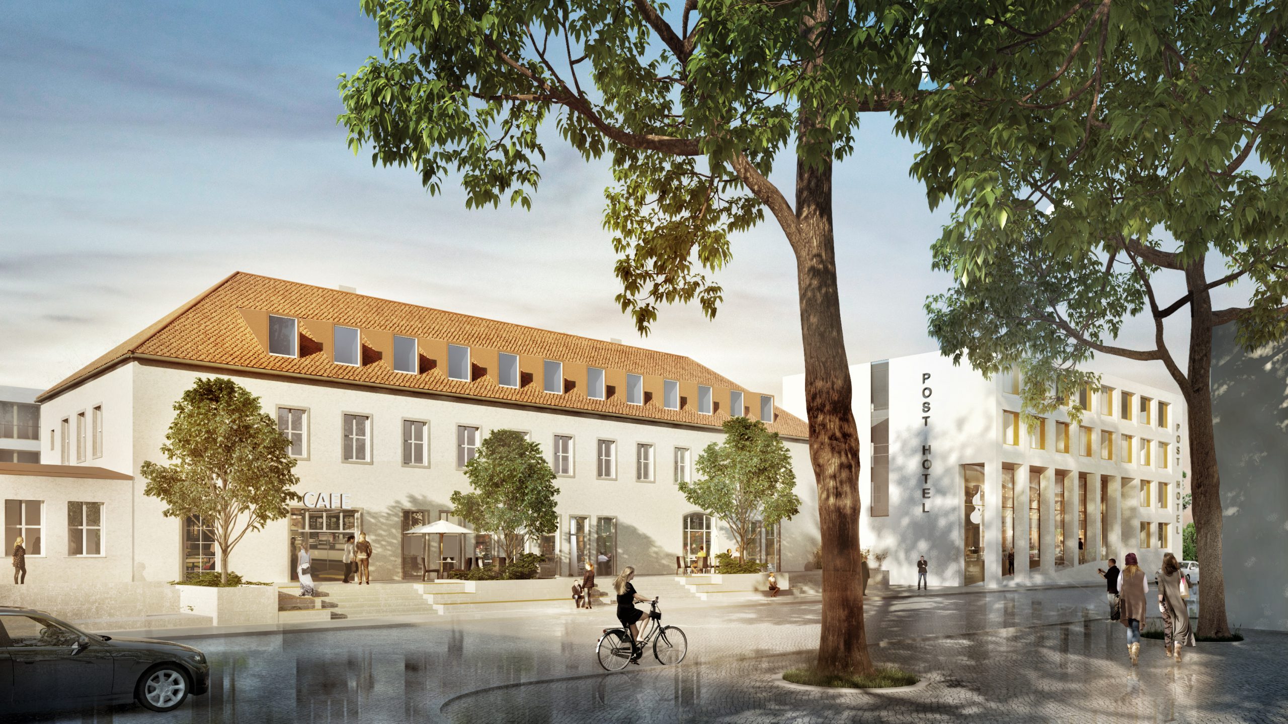 Blick auf das Postpalais, in dem eine BROTHAUS-Filiale er ffnen wird.
(Urheber: RKW Architektur+/ Quelle: Sontowski & Partner Group)