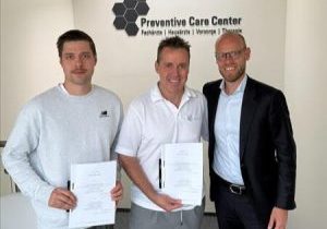 V.l.n.r.: Marten Grobe (Leitung Preventive Care Center), Dr. Volker Weidinger (Geschäftsführer Preventive Care Center), Sven Sontowski (Geschäftsführender Gesellschafter S&P Commercial Development)